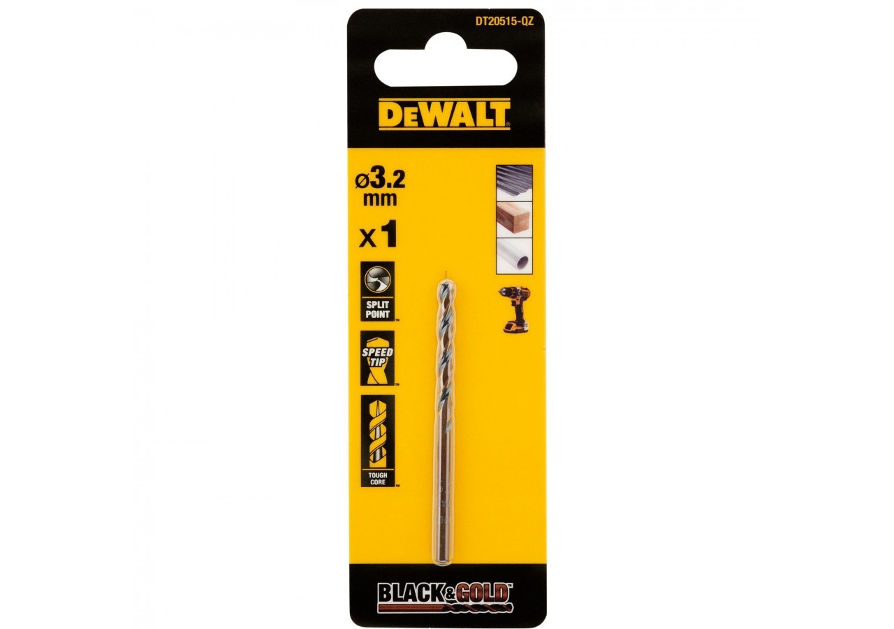Foret Black&Gold HSS-G 3.2x36x65mm - DT20515-QZ - Dewalt