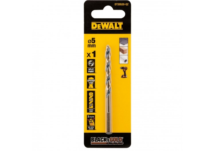 Foret Black&Gold Hss-G 5X52X86mm - DT20520-QZ - Dewalt