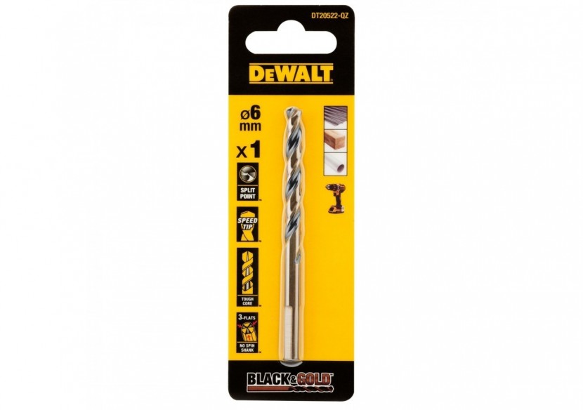 Foret Black&Gold Hss-G 6X57X93mm - DT20522-QZ - Dewalt