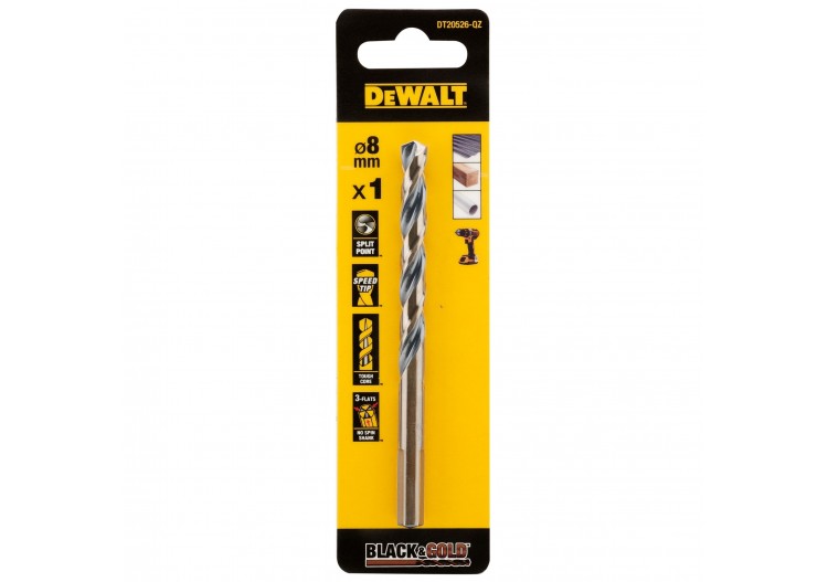 Foret Black&Gold HSS-G 8x75x117mm - DT20526-QZ - Dewalt