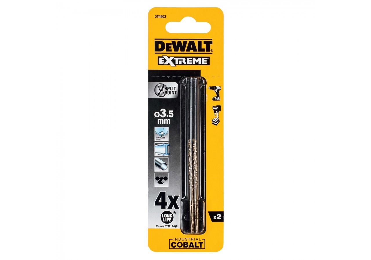 Foret métal HSS-CO Extreme 3.5x39x70mm - DT4903-QZ - Dewalt