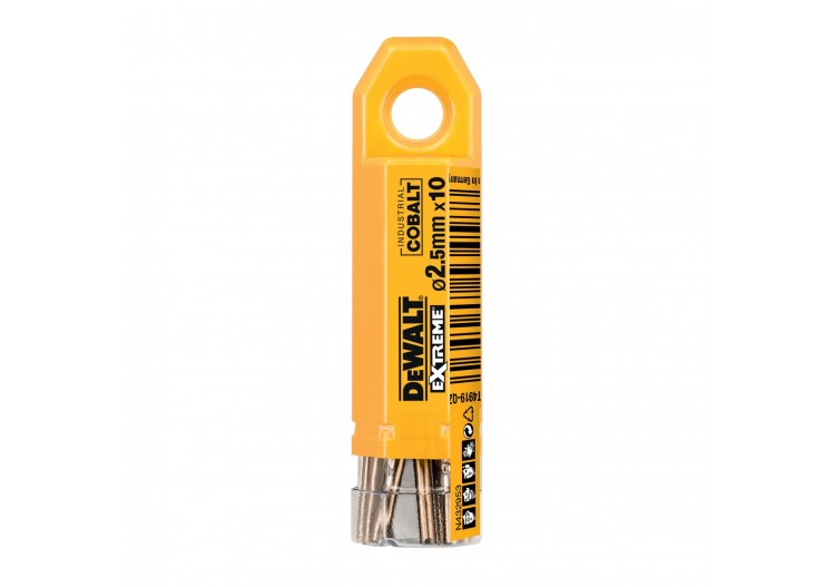 Foret Métal Hss-Co Extreme 10 Pièces 2.5X30X57mm - DT4919-QZ - Dewalt