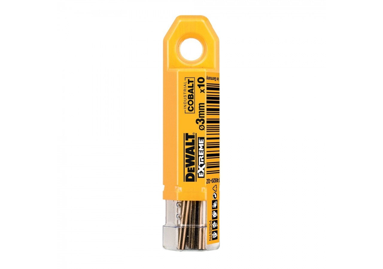 Foret Métal Hss-Co Extreme 10 Pièces 3X33X61mm - DT4920-QZ - Dewalt