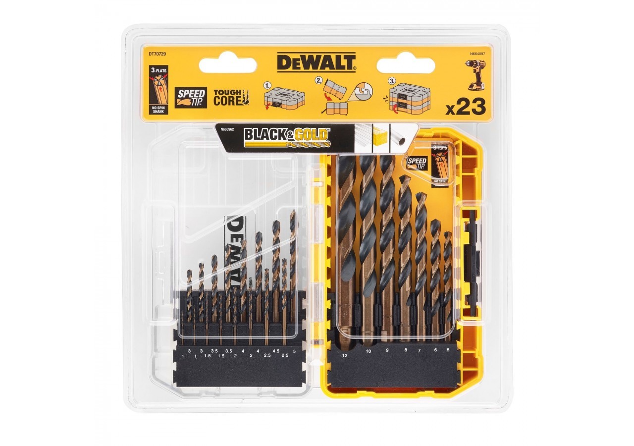 Coffret Black&Gold 23 pces - DT70729-QZ - Dewalt