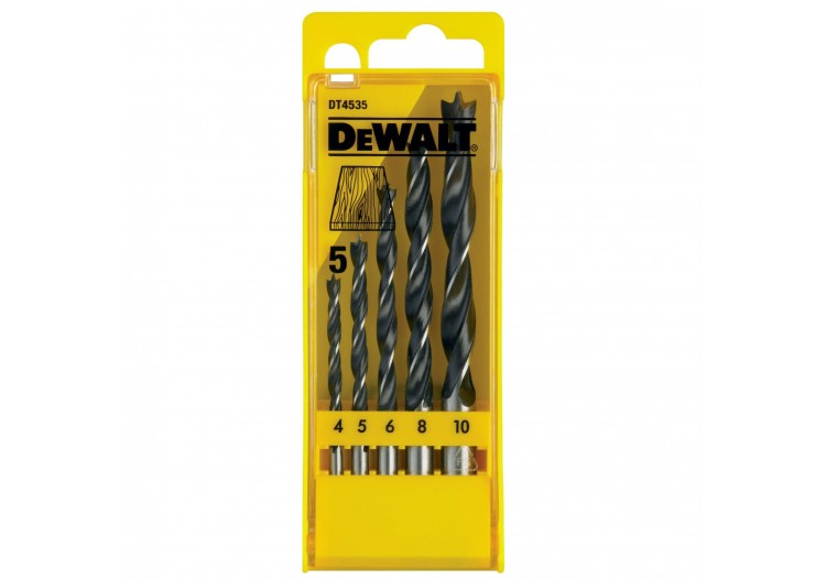 Coffret plastique de 5 mèches à bois 3 Pointes - DT4535-QZ - Dewalt 2