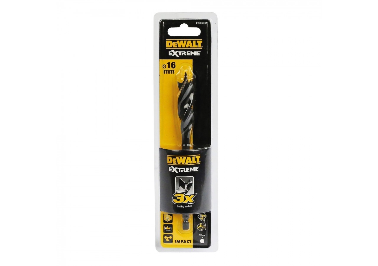 Mèche à bois 3 pointes Extreme 16x152mm - DT90240-QZ - Dewalt