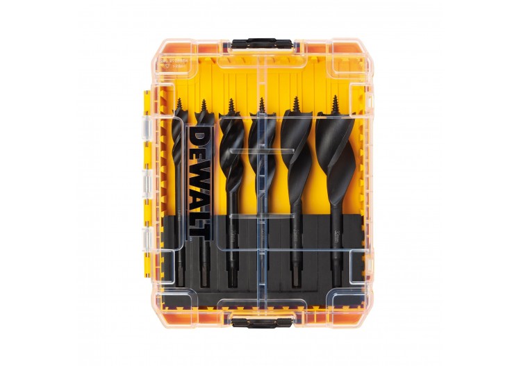 Coffret Toughcase De 6 Mèches À Bois 3 Pointes Extreme Diamètres : 13, 16, 20, 22, 25, 32mm - DT90238-QZ - Dewalt 2