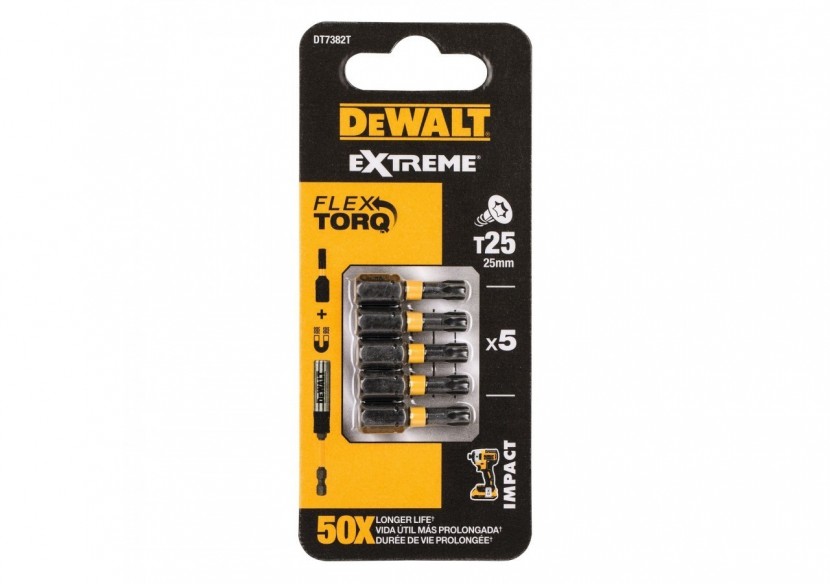 Embout Impact Torsion 25mm T25 - DT7382T-QZ - Dewalt Embout Impact Torsion 25mm T25 - DT7382T-QZ - Dewalt