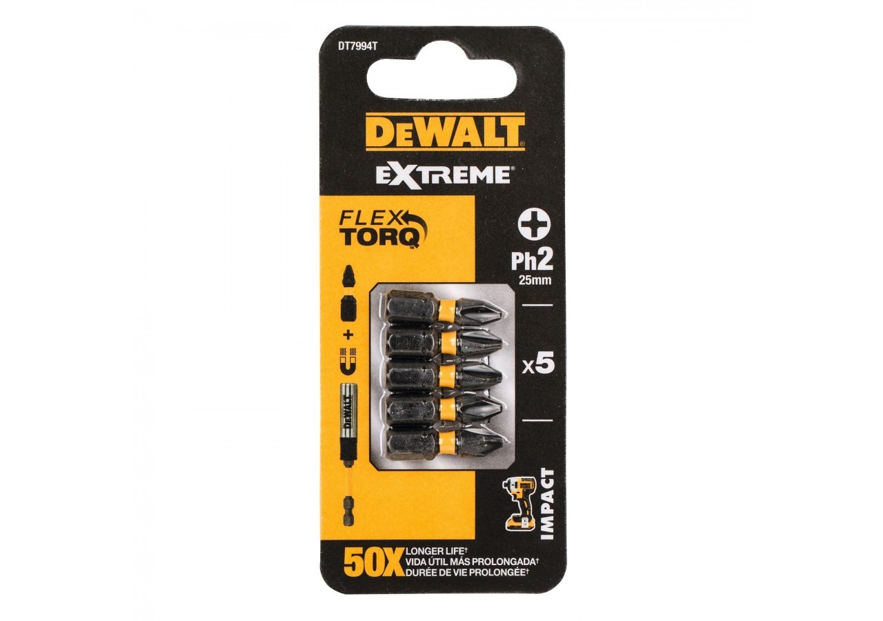 Embout Impact Torsion 25mm Ph2 - DT7994T-QZ - Dewalt