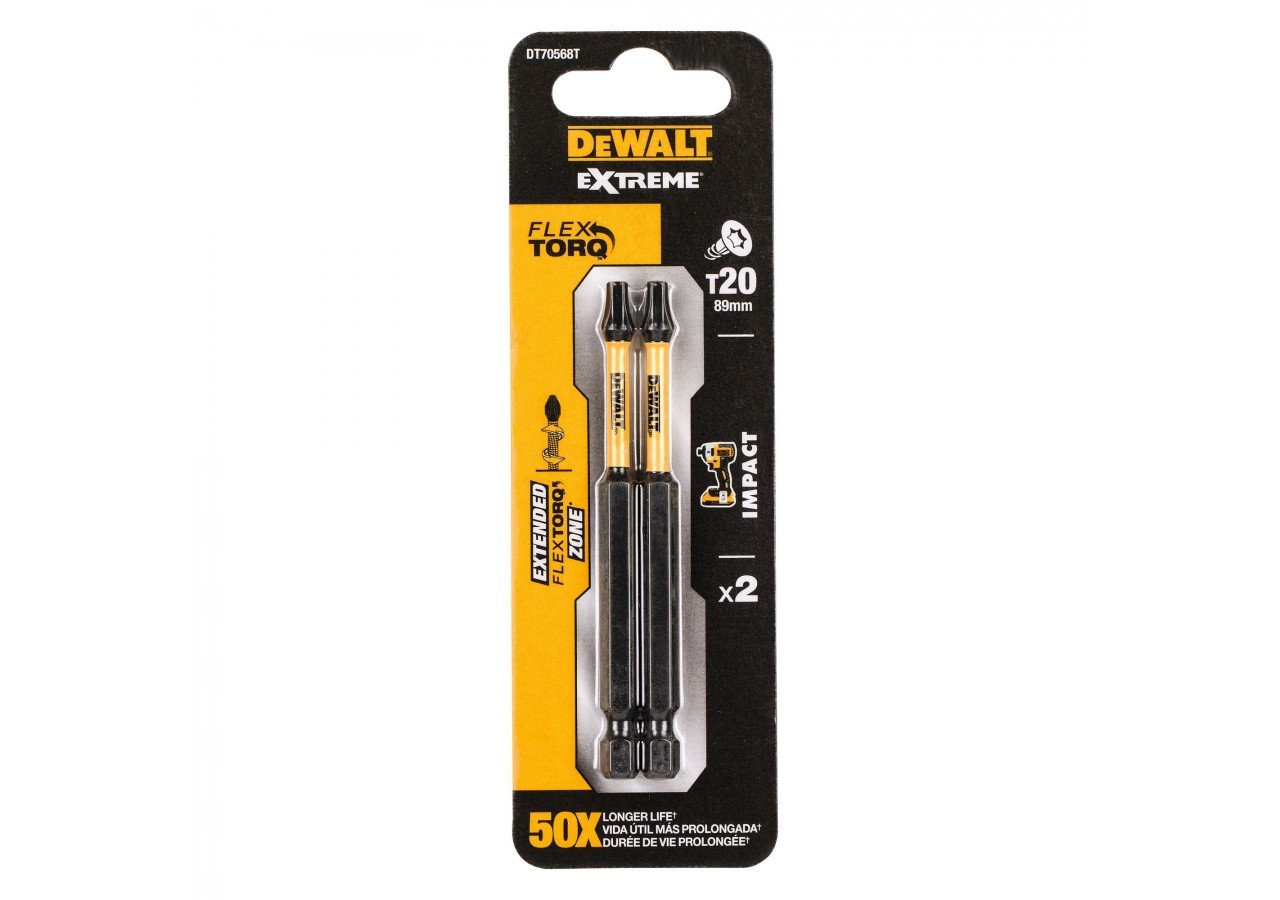 FR Impact Torsion 2 x T20 89mm - DT70568T-QZ - Dewalt