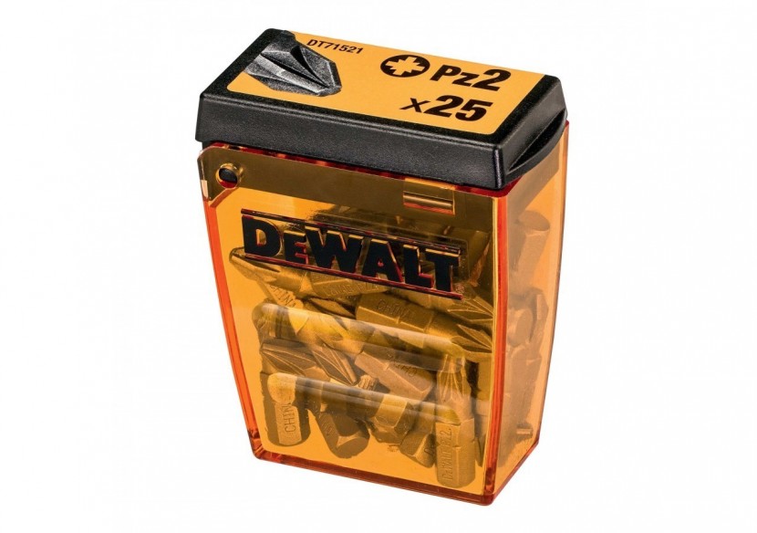 Boite de 25 embouts de vissage Pz2 25mm - DT71521-QZ - Dewalt Boite de 25 embouts de vissage Pz2 25mm - DT71521-QZ - Dewalt