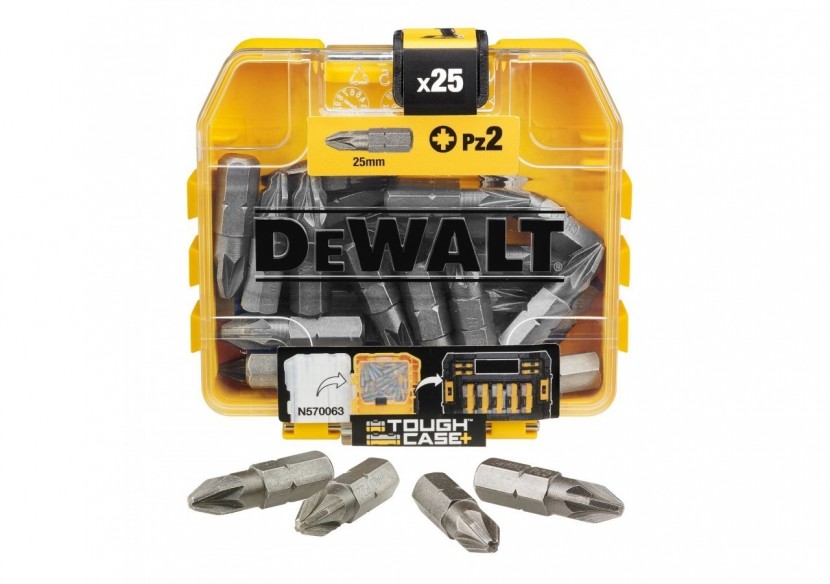 Boite de 25 embouts de vissage Pz2 25mm - DT71521-QZ - Dewalt Boite de 25 embouts de vissage Pz2 25mm - DT71521-QZ - Dewalt