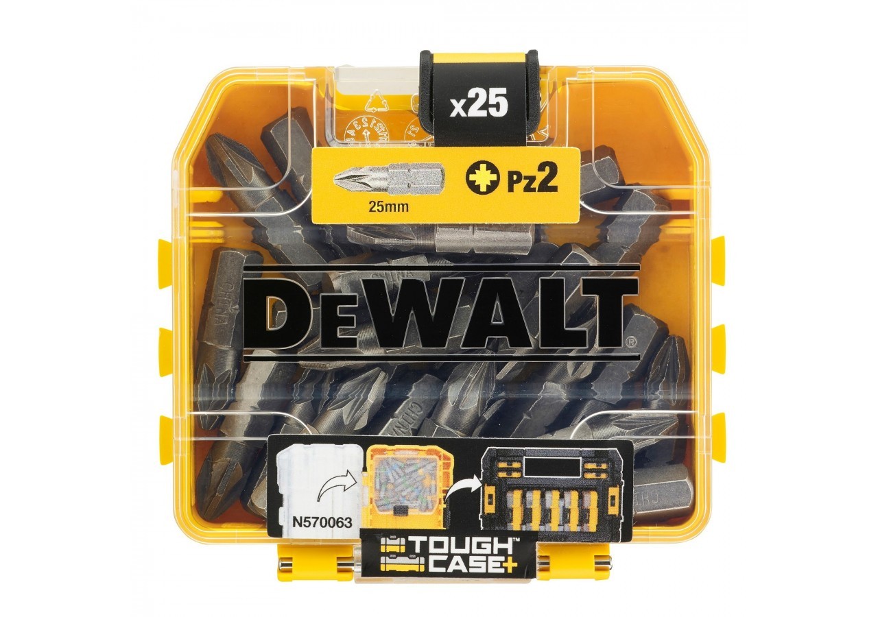 Boite de 25 embouts de vissage Pz2 25mm - DT71521-QZ - Dewalt