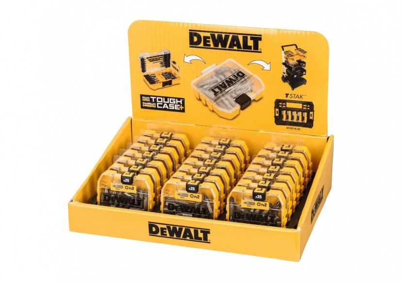Boite de 25 embouts de vissage Pz2 25mm - DT71521-QZ - Dewalt Boite de 25 embouts de vissage Pz2 25mm - DT71521-QZ - Dewalt