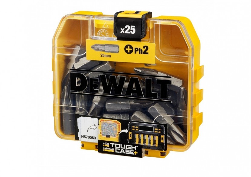 Boite de 25 embouts de vissage Ph2 25mm - DT71522-QZ - Dewalt Boite de 25 embouts de vissage Ph2 25mm - DT71522-QZ - Dewalt