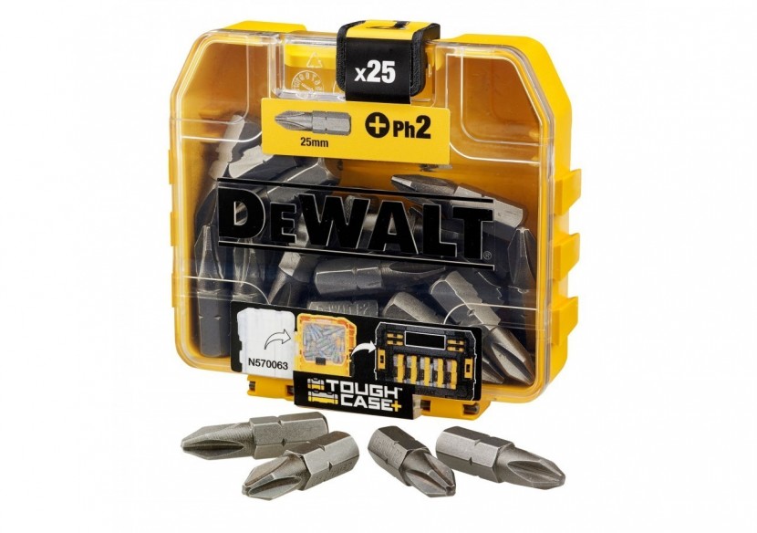 Boite de 25 embouts de vissage Ph2 25mm - DT71522-QZ - Dewalt Boite de 25 embouts de vissage Ph2 25mm - DT71522-QZ - Dewalt