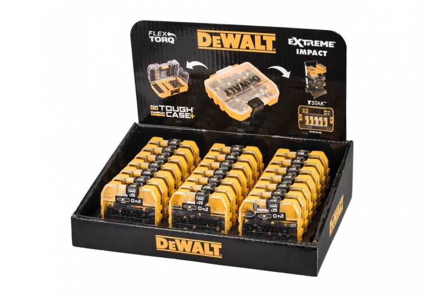 25 embouts de vissage Impact Torsion Pz2 en boite Tic Tac - DT70556T-QZ - Dewalt 25 embouts de vissage Impact Torsion Pz2 en boite Tic Tac - DT70556T-QZ - Dewalt