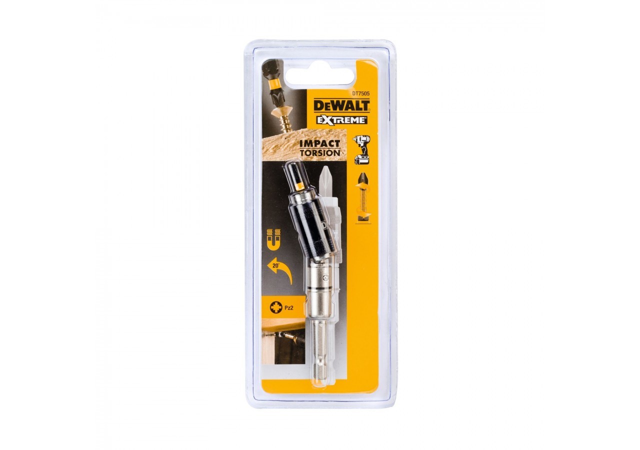 Porte-Embouts Pivotant À 20° + 1 Embout Pz2 - DT7505-QZ - Dewalt