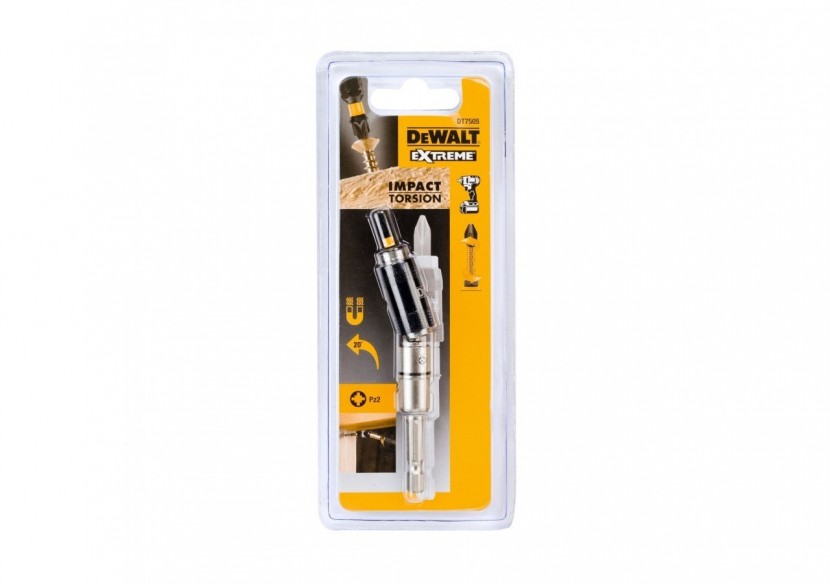 Porte-Embouts Pivotant À 20° + 1 Embout Pz2 - DT7505-QZ - Dewalt Porte-Embouts Pivotant À 20° + 1 Embout Pz2 - DT7505-QZ - Dewalt