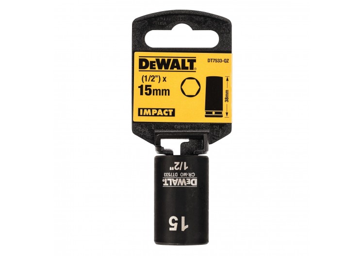 Douilles Impact Diamètre 15 mm 1/2" - DT7533-QZ - Dewalt 2