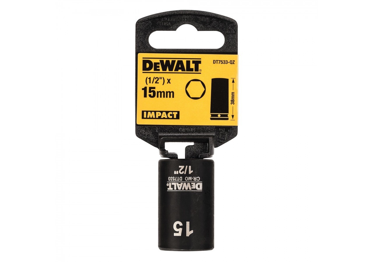 Douilles Impact Diamètre 15 mm 1/2" - DT7533-QZ - Dewalt