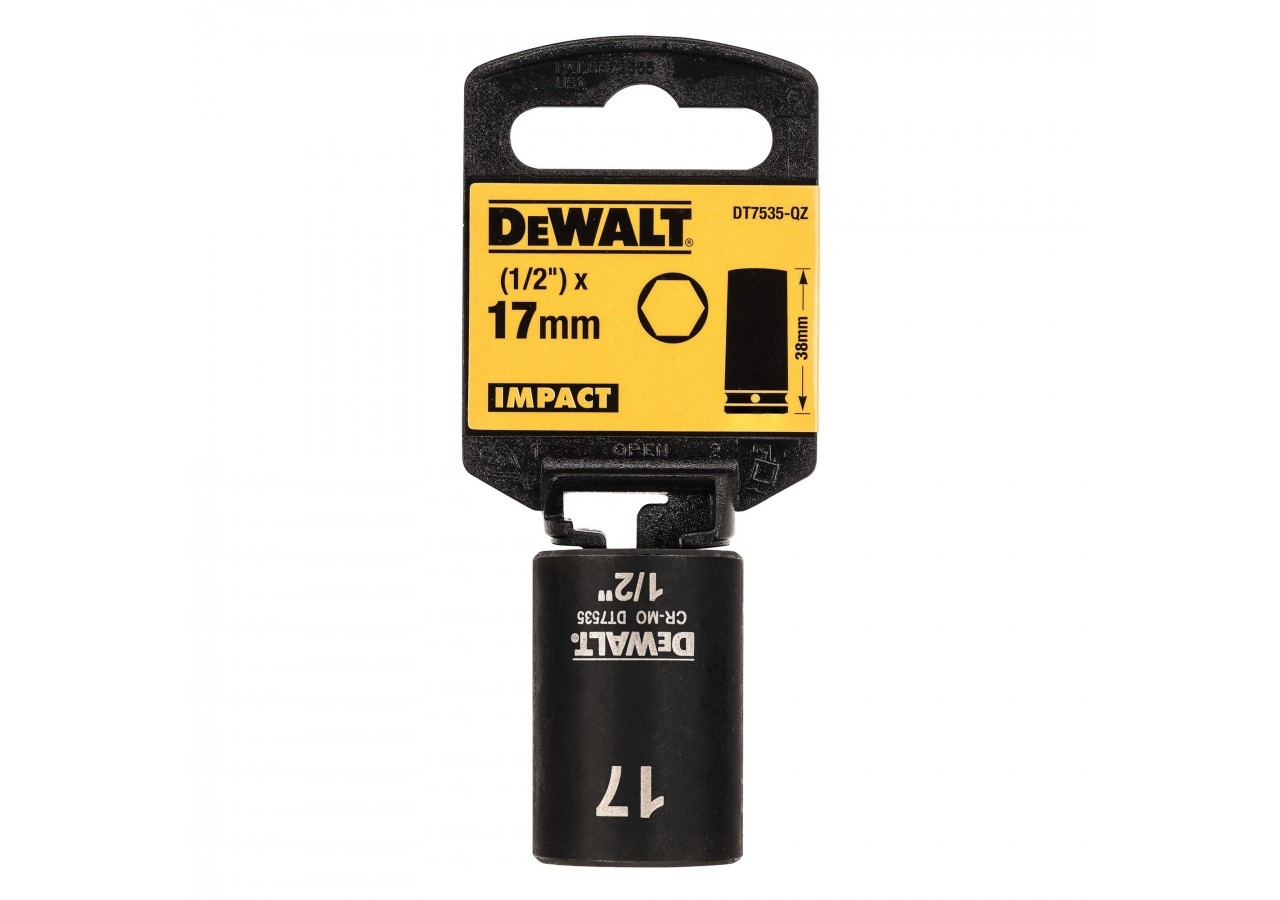 Douilles Impact diamètre 17 mm 1/2" - DT7535-QZ - Dewalt