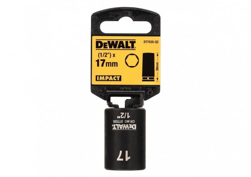 Douilles Impact diamètre 17 mm 1/2" - DT7535-QZ - Dewalt Douilles Impact diamètre 17 mm 1/2" - DT7535-QZ - Dewalt