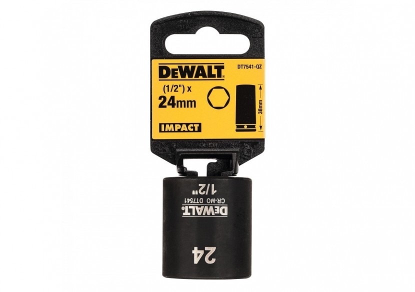 Douilles Impact Diamètre 24 mm 1/2" - DT7541-QZ - Dewalt Douilles Impact Diamètre 24 mm 1/2" - DT7541-QZ - Dewalt