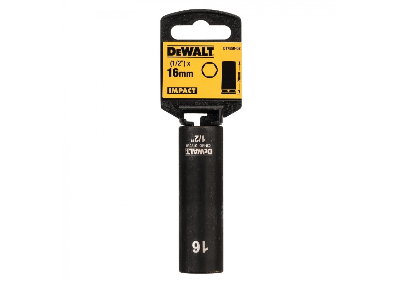 Douilles Impact Diamètre 16 mm 1/2" - DT7550-QZ - Dewalt
