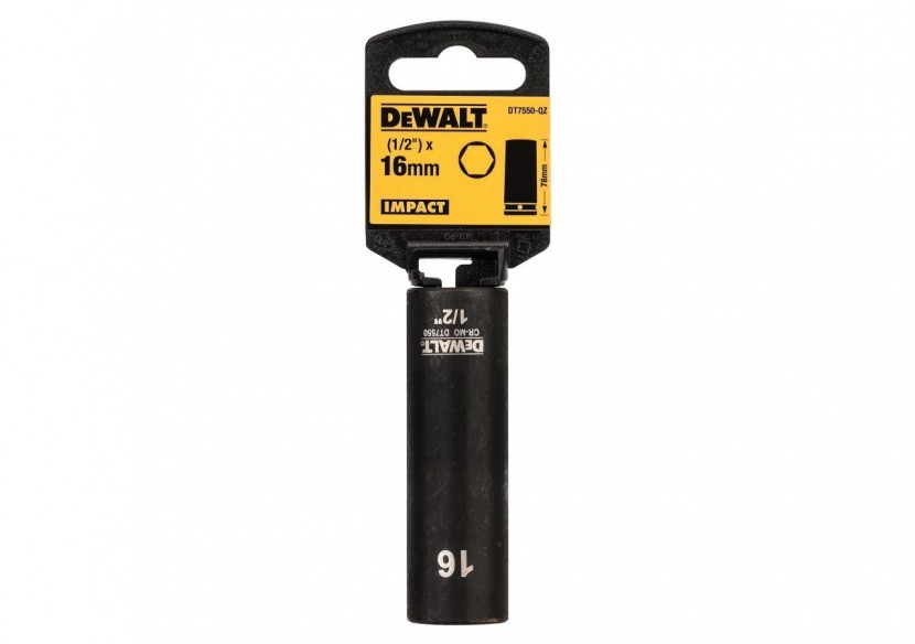 Douilles Impact Diamètre 16 mm 1/2" - DT7550-QZ - Dewalt
