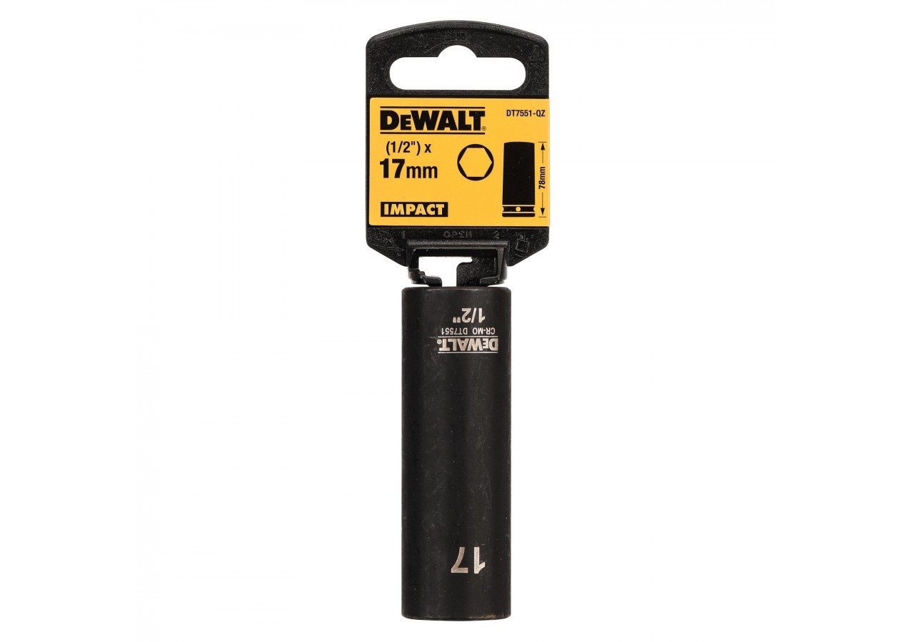 Douilles Impact Diamètre 17 mm 1/2" - DT7551-QZ - Dewalt