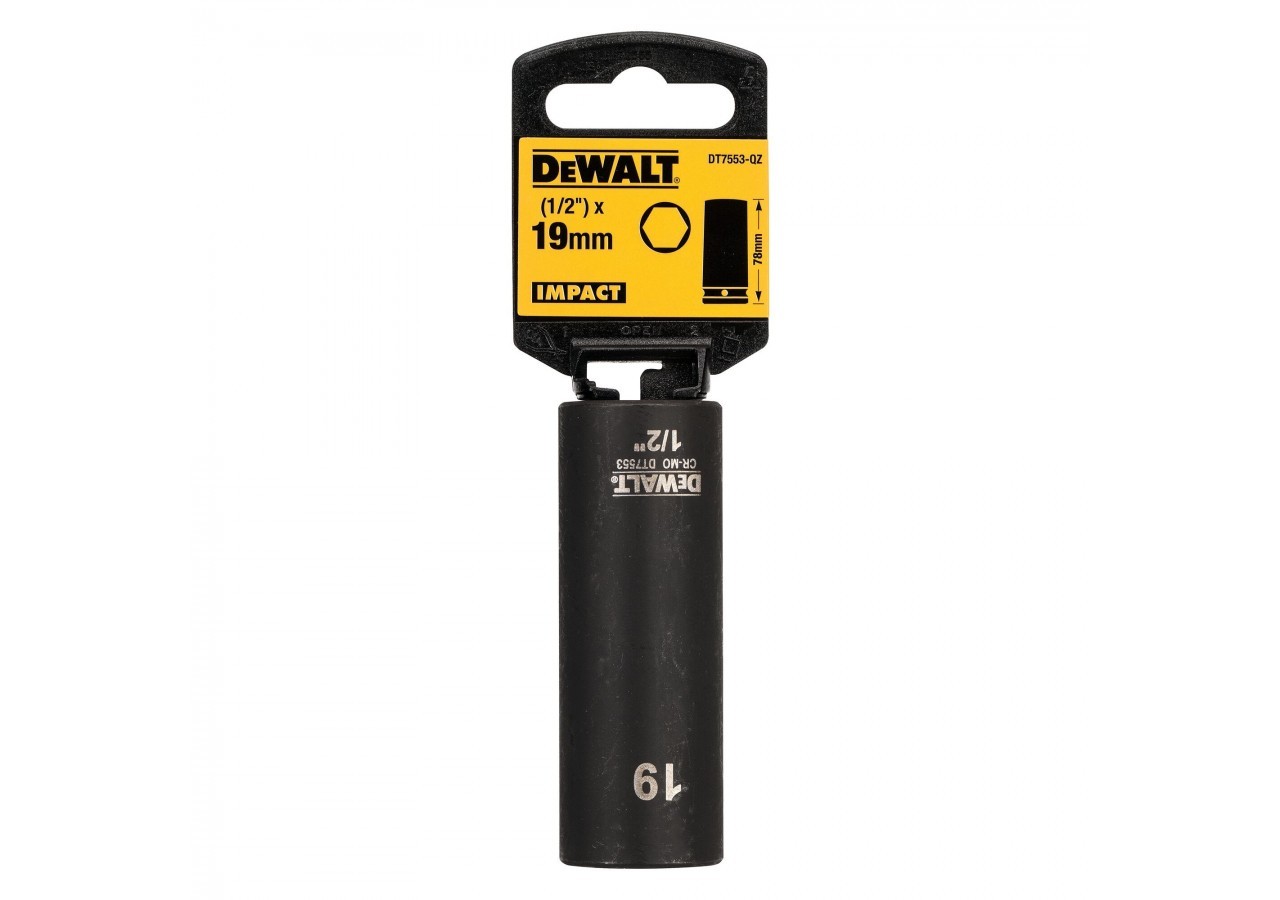 Douilles Impact Diamètre 19 mm 1/2" - DT7553-QZ - Dewalt