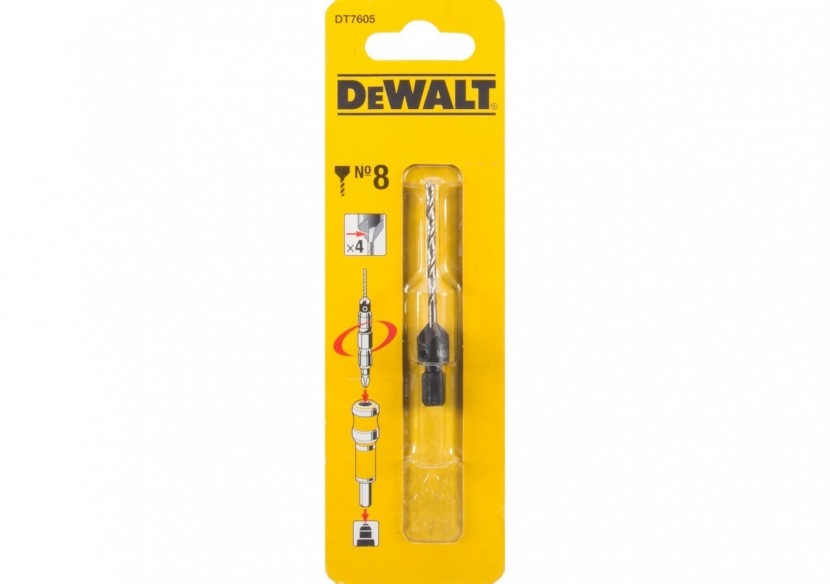 Mèche N°8 Et Fraise À Chanfreiner 4 Taillants - DT7605-XJ - Dewalt