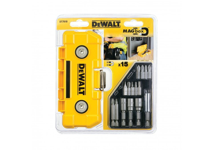 Coffret Mag Box magnétique avec embouts de vissage 25mm et 50mm - DT7918-QZ - Dewalt