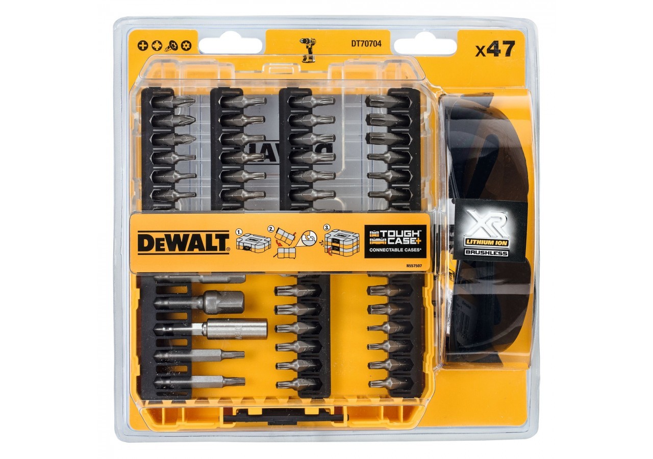 Petit coffret TOUGHCASE 47 pièces - DT70704-QZ - Dewalt
