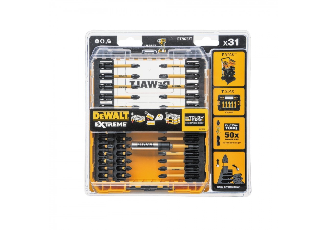 Petit coffret TOUGHCASE 25 pièces - DT70730T-QZ - Dewalt