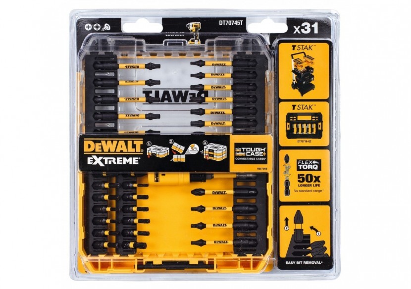 Petit coffret TOUGHCASE 31 pièces - DT70745T-QZ - Dewalt