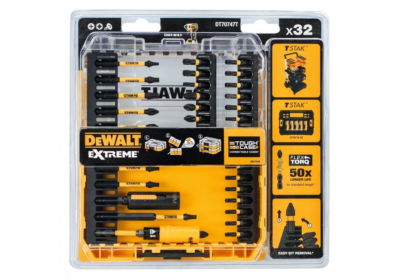 Petit coffret TOUGHCASE 32 pièces - DT70747T-QZ - Dewalt