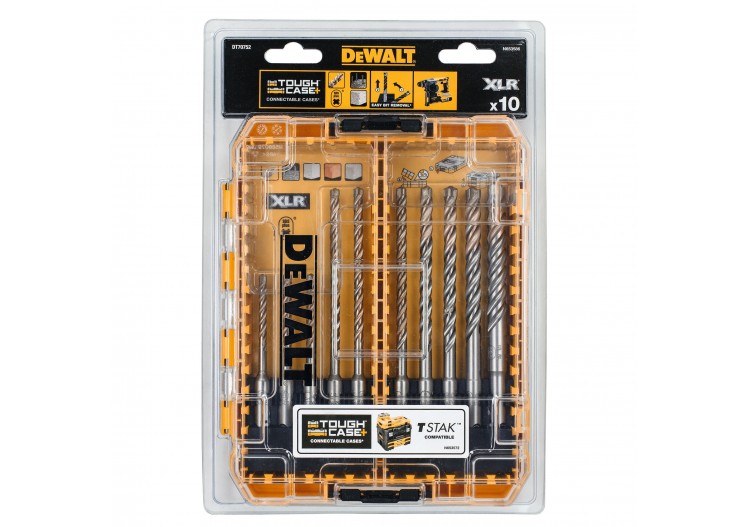Moyen Coffret TOUGHCASE béton SDS-Plus 10 pièces - DT70752-QZ - Dewalt 2
