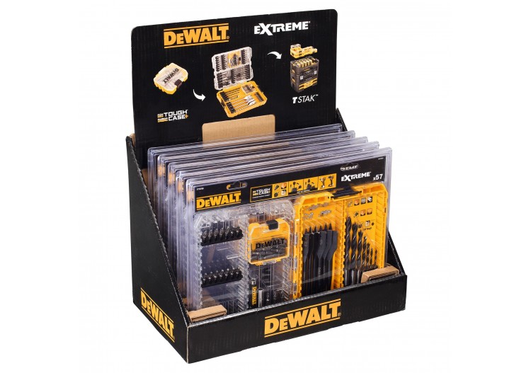 57pc Drill Drive Set with Brad Point and Extreme Flatwood Bits - DT70758-QZ - Dewalt 2