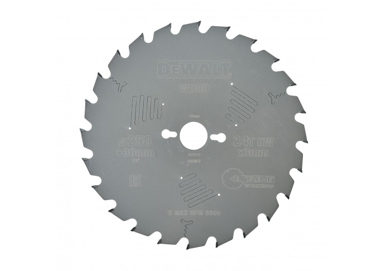 Lame de scie circulaire stationnaire Extreme Workshop 250x30mm, 24 dents - DT4311-QZ - Dewalt