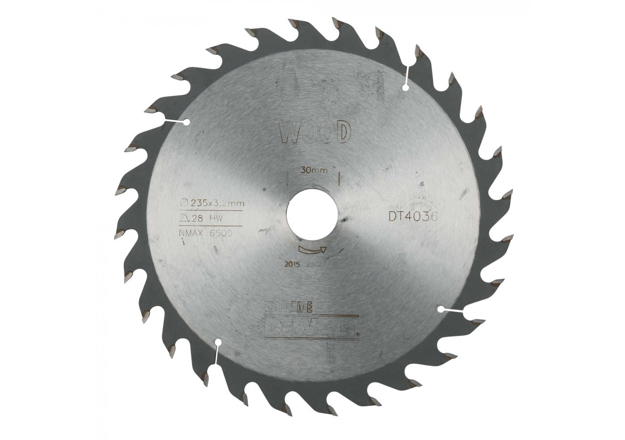 Lame de scie circulaire portative Extreme Workshop, 235x30mm, 28 dents - DT4036-QZ - Dewalt