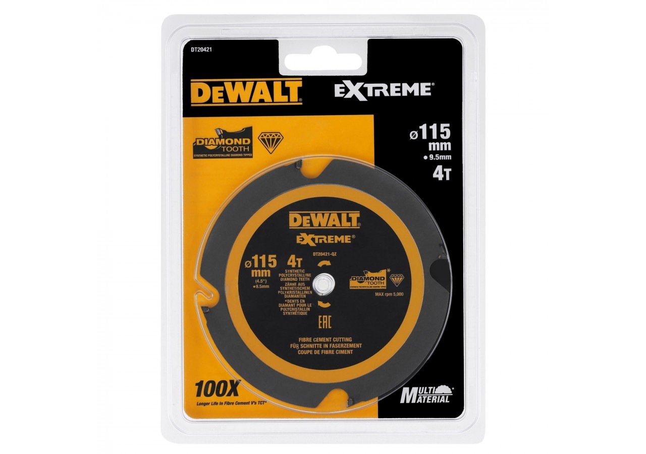 115mm 4T MULTI MATERIAL CIRC SAW BLADE - DT20421-QZ - Dewalt