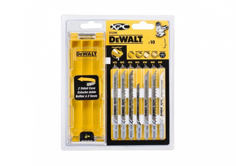 Coffret plastique de 10 lames XPC HCS BIM pour bois - DT2296-QZ - Dewalt Coffret plastique de 10 lames XPC HCS BIM pour bois - DT2296-QZ - Dewalt