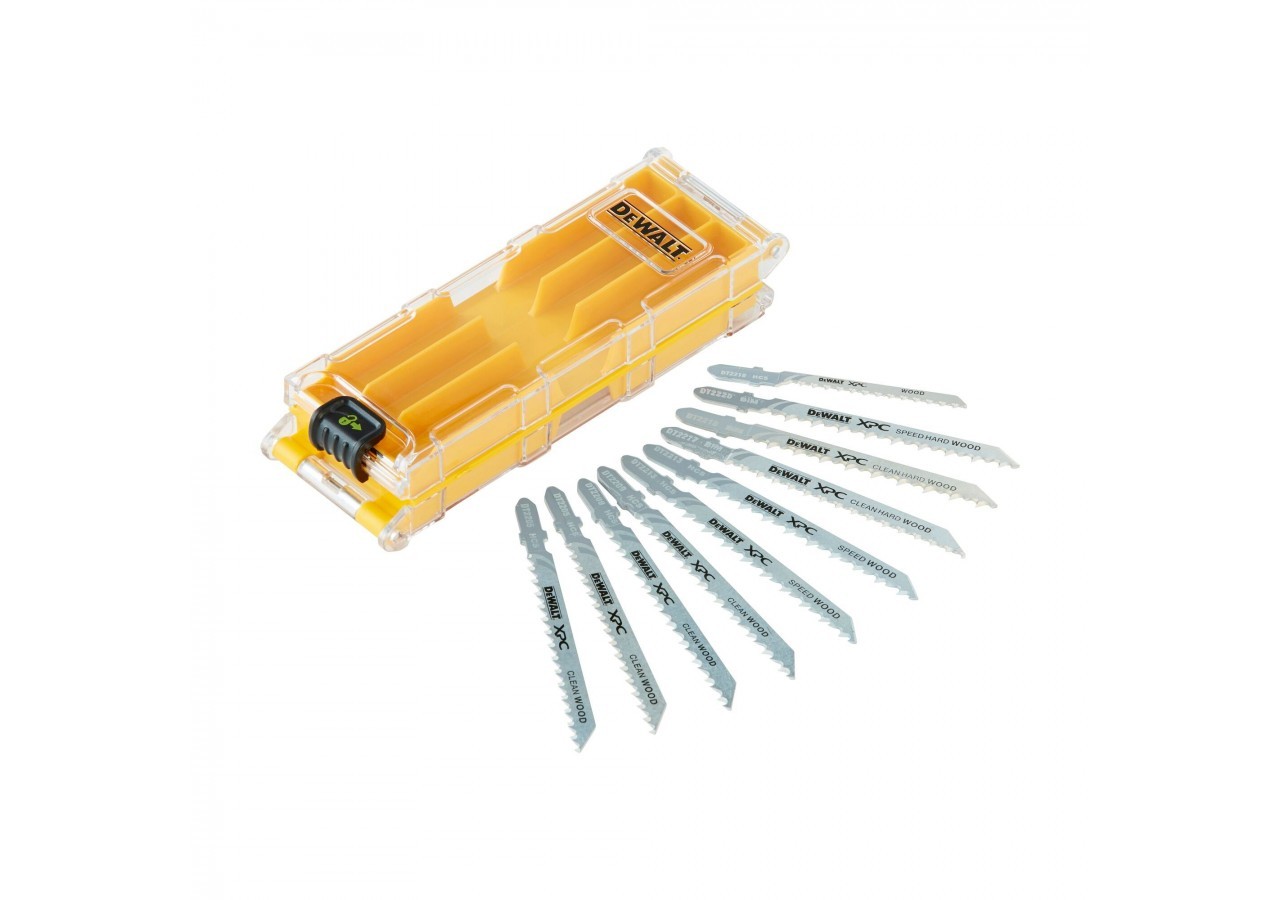 Coffret plastique de 10 lames XPC HCS BIM pour bois - DT2296-QZ - Dewalt