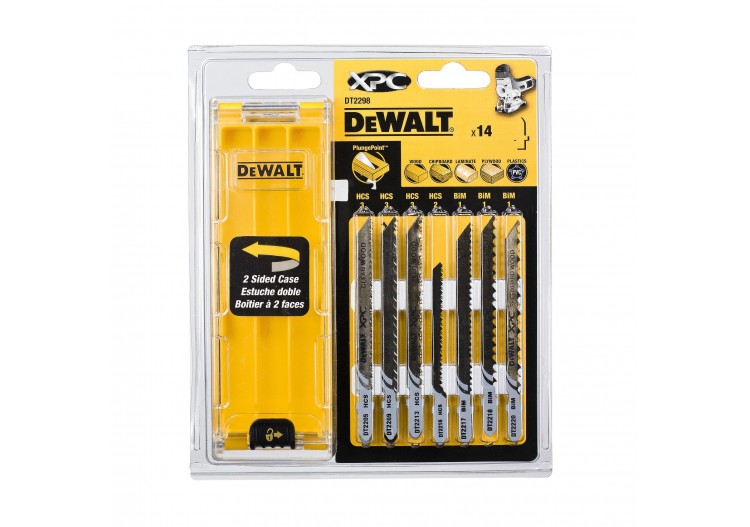 Coffret plastique de 10 lames XPC HCS BIM pour bois - DT2298-QZ - Dewalt