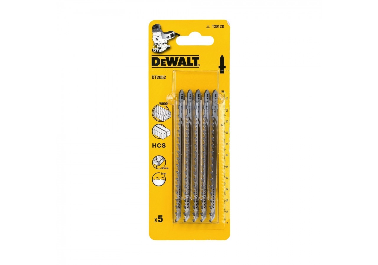 Lame de scie sauteuse bois HCS Profondeur de coupe inférieur à  60mm AttacheT - DT2052-QZ - Dewalt