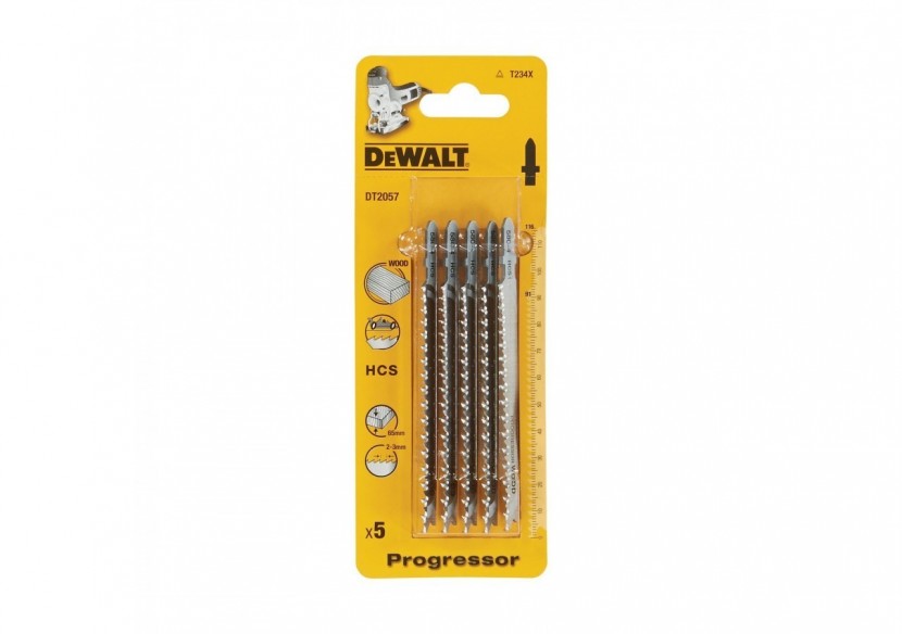 Lame De Scie Sauteuse Denture Progressor Bois, Agglo, Mdf Profondeur De Coupe inférieur à 65mm Attache En T - DT2057-QZ - Dewalt Lame De Scie Sauteuse Denture Progressor Bois, Agglo, Mdf Profondeur De Coupe inférieur à 65mm Attache En T - DT2057-QZ - Dewalt