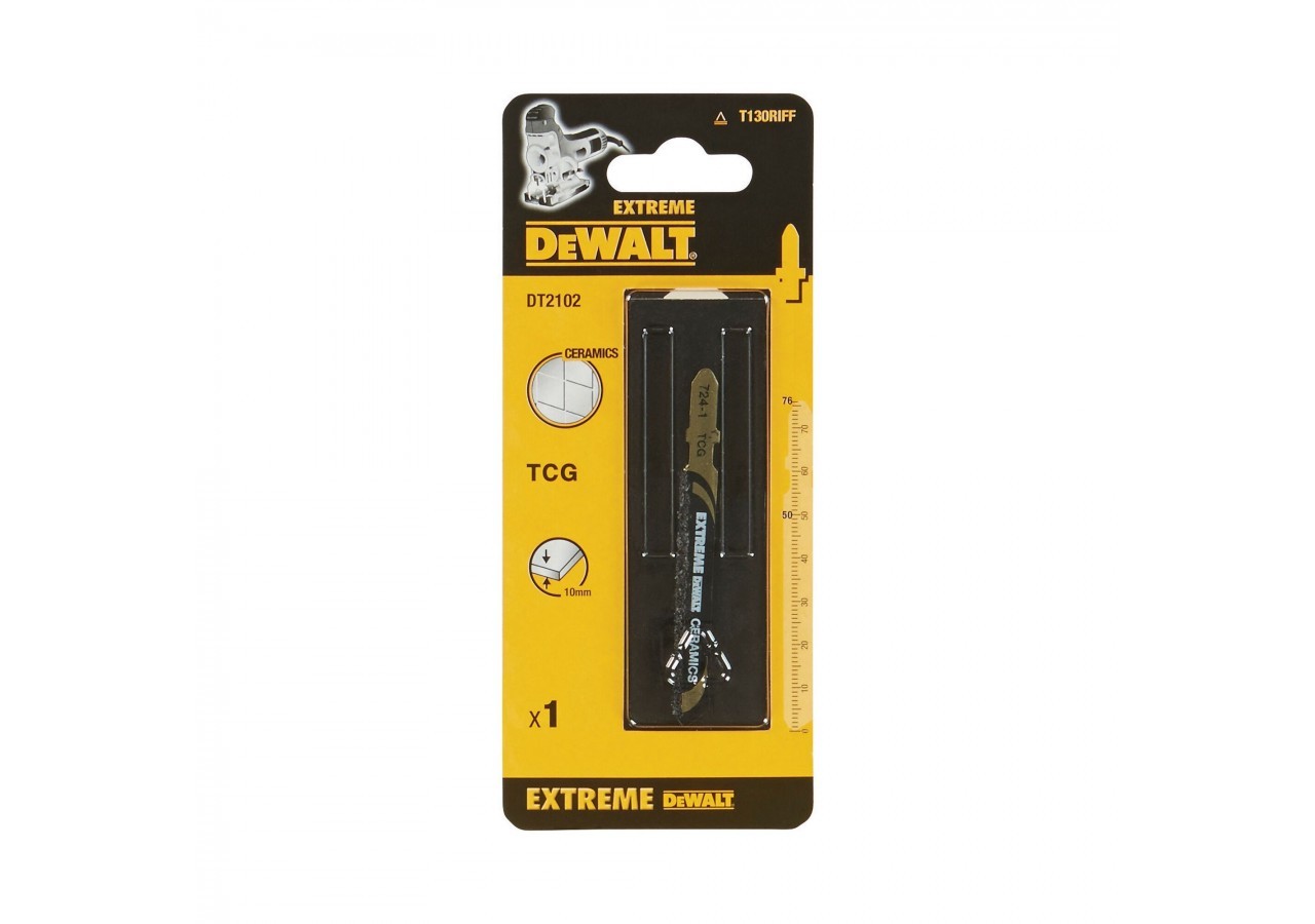 Lame pour scie sauteuse au Carbure de Tungstène Profondeur de coupe inférieur à  10mm Attache en T - DT2102-QZ - Dewalt