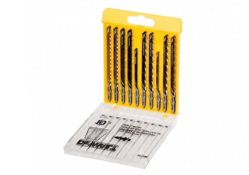 Coffret de 10 lames de scie sauteuse bois Attache en T - DT2290-QZ - Dewalt